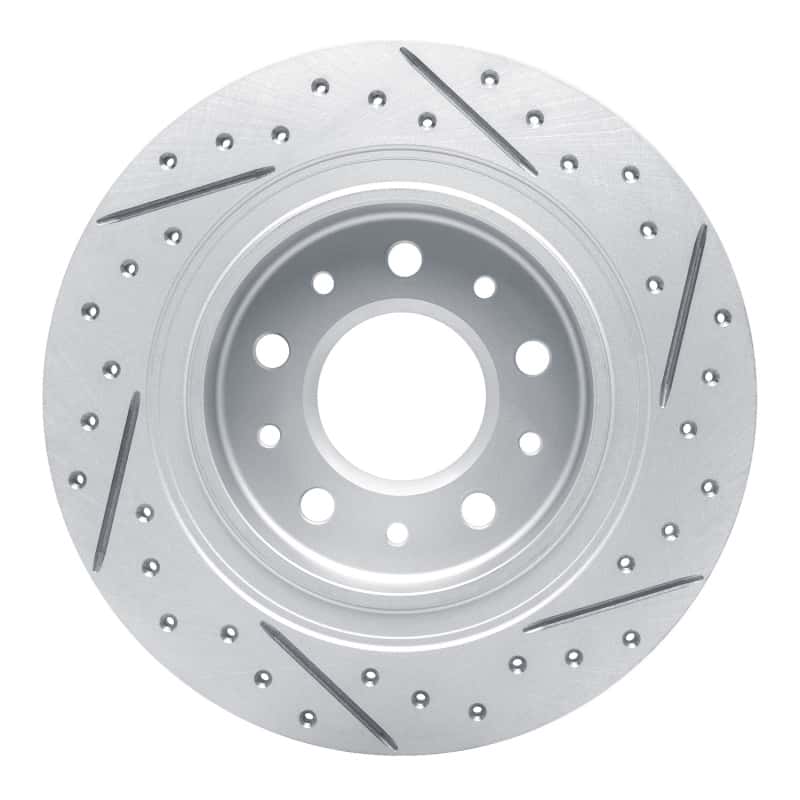 R1 Concepts — R1 16-25 Buick Envista Rear Left Drilled & Slotted Geo-Carbon Rotor - view 5