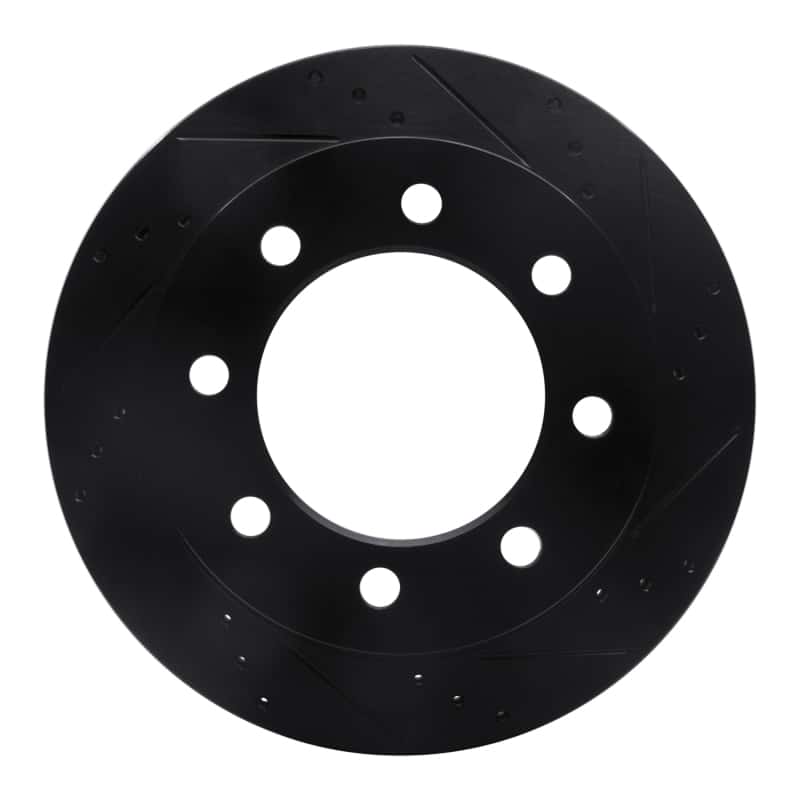 R1 Concepts — R1 03-08 Dodge Ram 3500 Rear Right Drilled & Slotted Black Brake Rotor
R1 Brake Rotor Drill - view 1