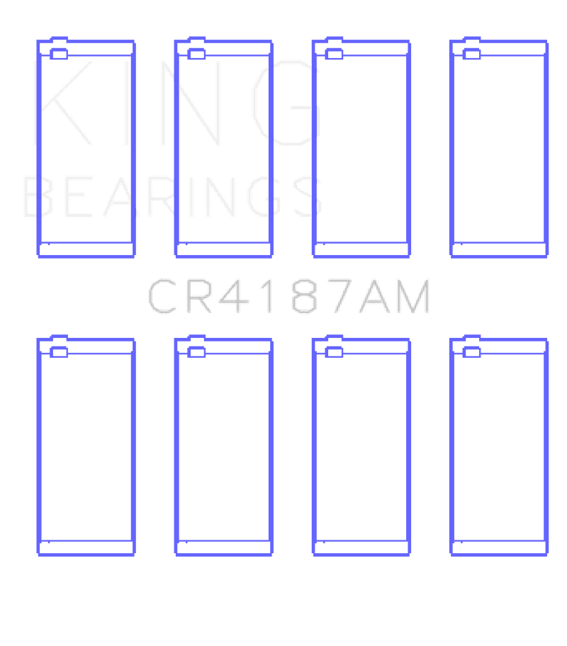 King Engine Bearings — King Engine Bearings Toyota 2LT/3L AM-Series 4 Pairs Connecting Rod Bearing Set
Engine Bearing - view 1