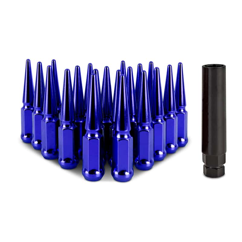 Mishimoto — Mishimoto Steel Spiked Lug Nuts M12x1.5 20pc Set - Blue
Spiked Lug Nuts - view 1