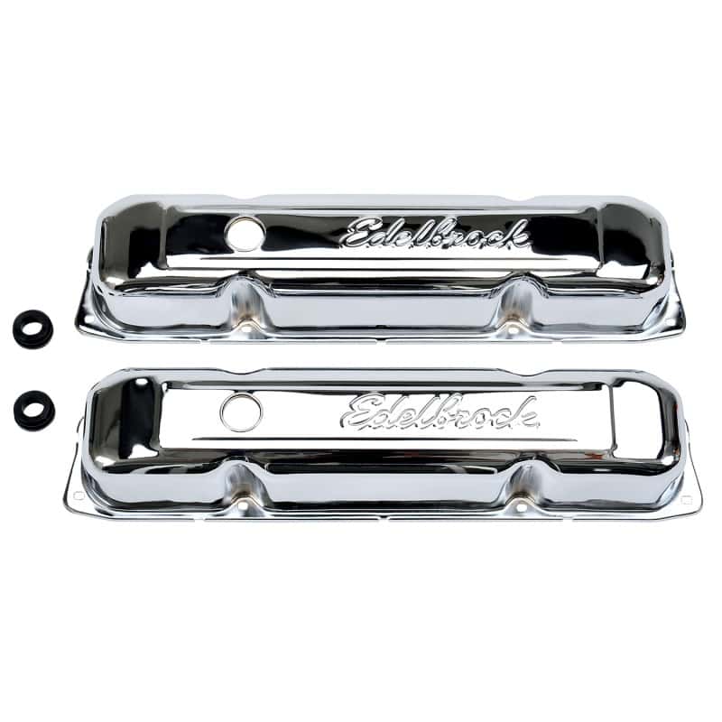 Edelbrock — Edelbrock Valve Cover Signature Series Chrysler 1958-1979 361-440 V8 Chrome
CHROME/PRO-FLO - view 2