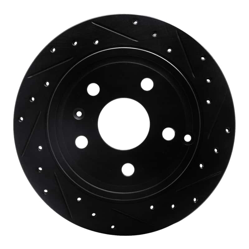 R1 Concepts — R1 10-17 Chevrolet Equinox Rear Right Drilled & Slotted Black Brake Rotor
R1 Brake Rotor Drill - view 1