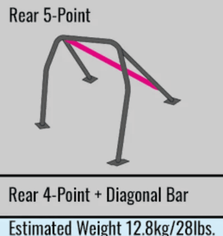 Cusco — Cusco D1 Chromoly Blue 2-Pssgr 5-PT Roll Cage 08-14 Subaru Impreza STi - view 4