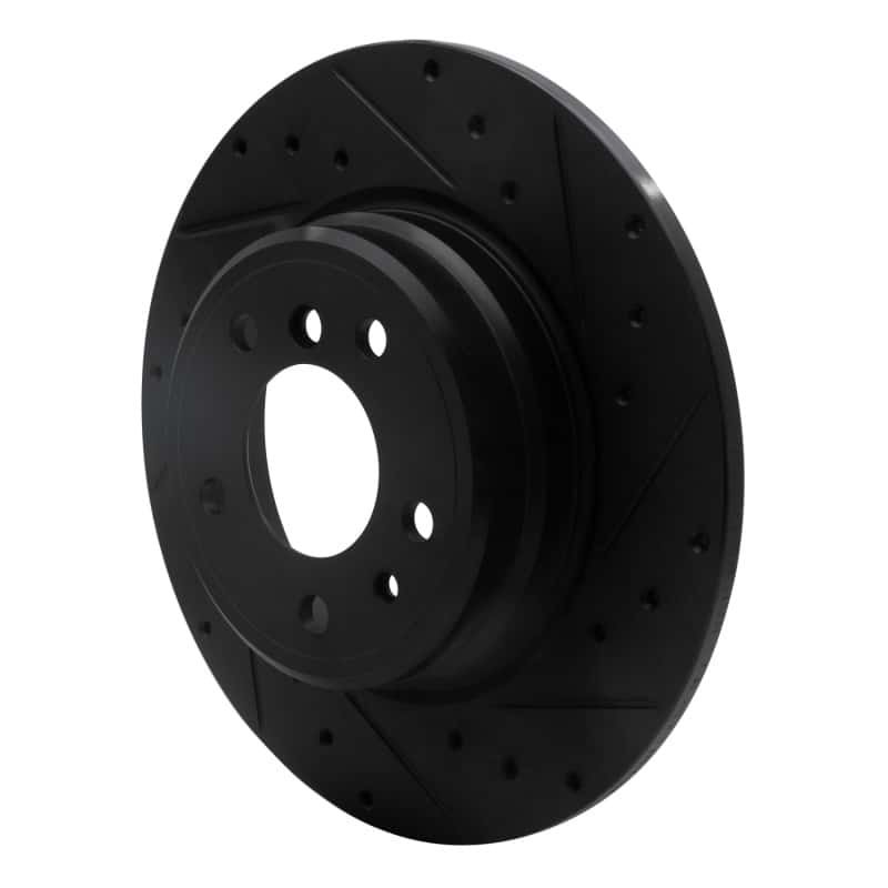 R1 Concepts — R1 91-01 BMW 850CI Rear Right Drilled & Slotted Black Brake Rotor
R1 Brake Rotor Drill - view 2