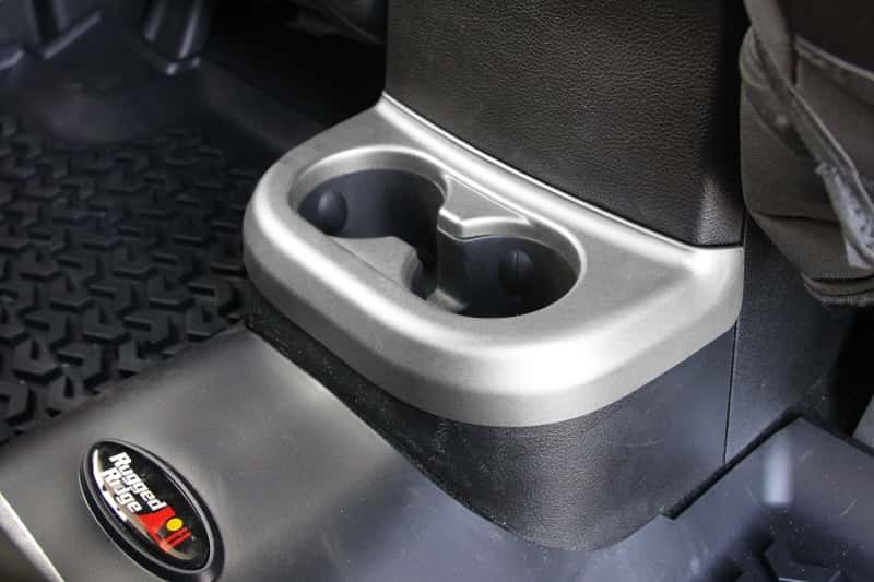 Rugged Ridge — Rugged Ridge 11-18 Jeep Wrangler JK Silver 2nd Row Cup Holder Trim
OFFROAD_INTERIOR
Cup Holder Trim - view 1