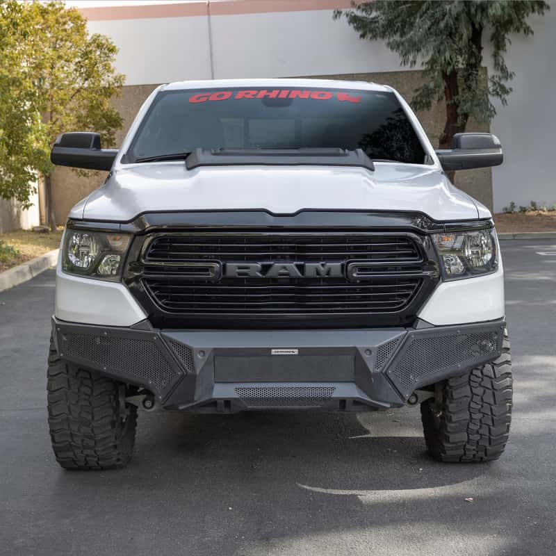 Go Rhino — Go Rhino 19-24 Ram 1500 (Excl. Rebel/Warlock/TRX) Element Front Bumper w/Pwr Bar - Tex. Blk
Element w Power Bar - view 13
