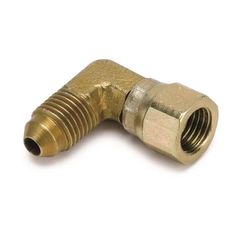 AutoMeter — Autometer -4AN Elbow Fitting - 90 Deg w/ Swivel Nut
FIT ST SWIVL 90 -4AN - view 1