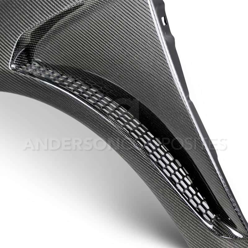 Anderson Composites — Anderson Composites 2016+ Focus Type-GR Vented Carbon Fiber Fenders .04in Wider (Pair) - view 6