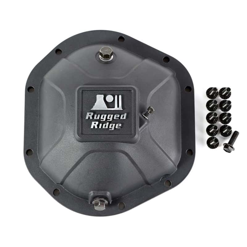 Rugged Ridge — Rugged Ridge Boulder Aluminum Differential Cover Dana 44 Black
Differential Cover - view 3