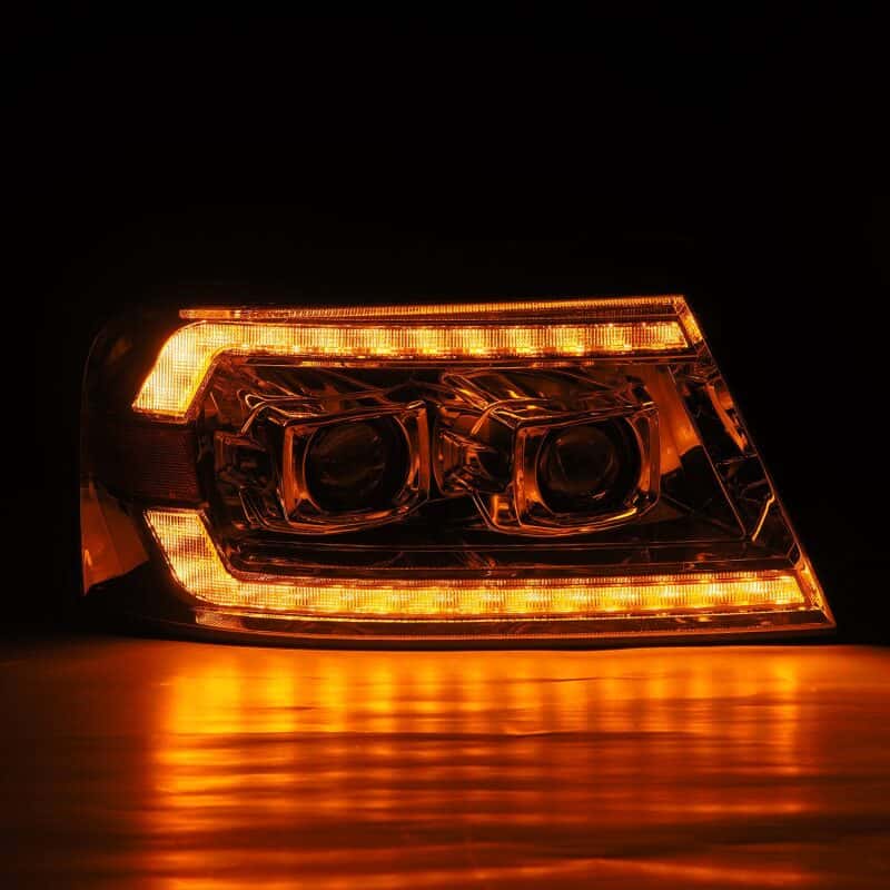 AlphaRex — AlphaRex 06-08 Lincoln Mark LT LUXX-Series LED Projector headlights Black w/ Sequential Signal
Projector Headlights - view 4