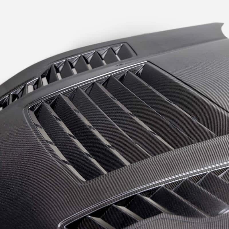 Anderson Composites — Anderson Composites 2024 Ford Mustang Type-GT4 Double-Sided Carbon Fiber Hood - view 5