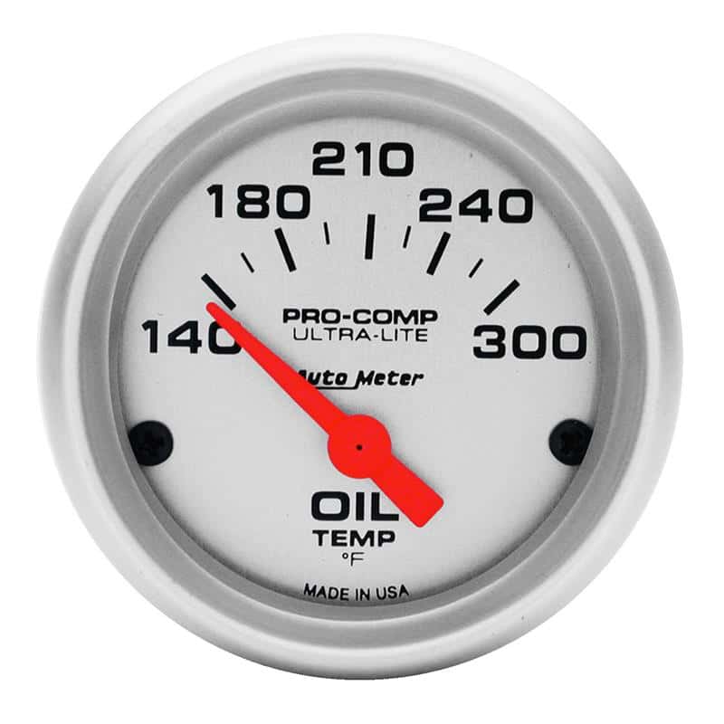 AutoMeter — Autometer Ultra-Lite 52mm 140-300 Deg F Electronic Oil Temperature Gauge
2" OIL TEMP, 140-300 - view 2