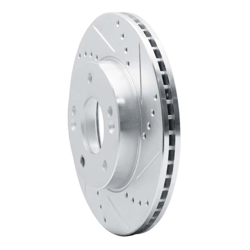 R1 Concepts — R1 10-11 Kia SOUL Front Right Drilled & Slotted Silver Brake Rotor
R1 Brake Rotor Drill - view 2
