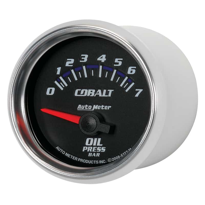 AutoMeter — Autometer Cobalt 52mm 0-7 BAR Short Sweep Electric Oil Pressure Gauge
GA 2" OILP 7BAR E CB - view 9