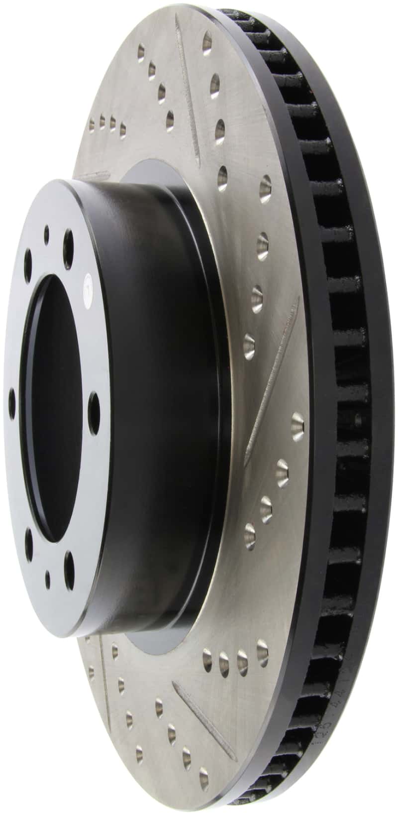 Stoptech — StopTech 07-08 Toyota FJ Cruiser / 05-08 Tacoma (6 lug) / 03-08 4 Runner (319mm disc) SportStop Slo
Disc Brake Rotor
Slot/Drill Rotor - view 4