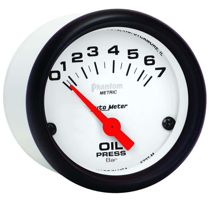 AutoMeter — Autometer Phantom 2-1/16in 0-7 BAR Electric Oil Pressure Gauge
2" OIL PRESS, 0-7 BA - view 3
