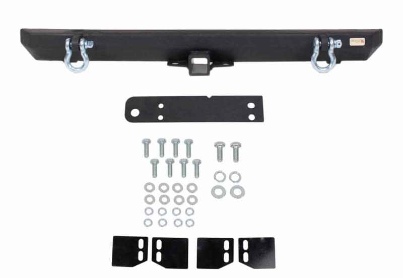 Fishbone Offroad — Fishbone Offroad 87-06 Jeep YJ/TJ Wrangler TJ Wrangler Rear Bumper w Receiver - view 4
