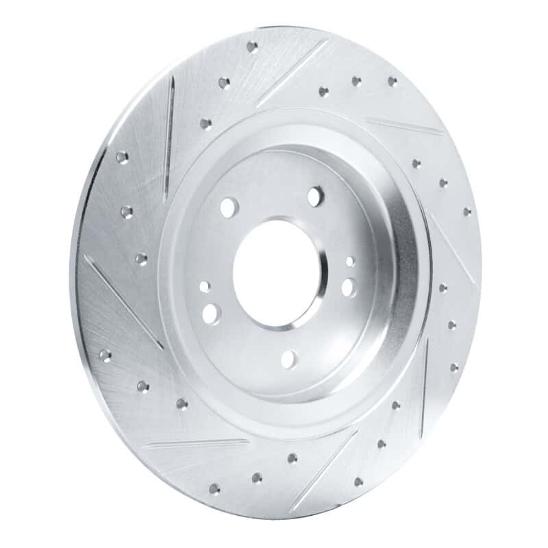 R1 Concepts — R1 21-25 Hyundai SANTA FE Rear Right Drilled & Slotted Silver Brake Rotor
Disc Brake Rotor - view 4