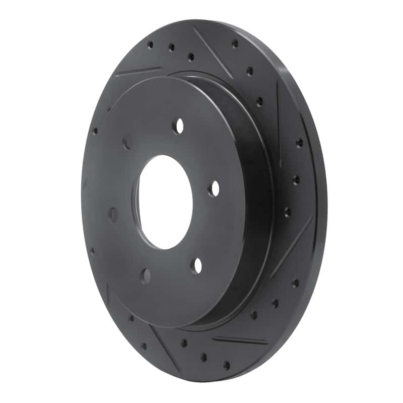 R1 Concepts — R1 04-15 Infiniti QX56 Rear Right Drilled & Slotted Black Brake Rotor
R1 Brake Rotor Drill - view 2