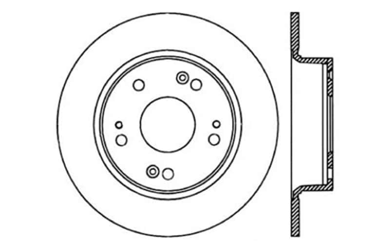 Stoptech — StopTech 04-08 Acura TSX / 03-07 Honda Accord SportStop Slotted & Drilled Right Rear Rotor
Slot/Drill Rotor - view 4