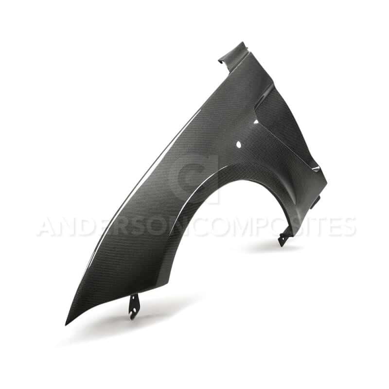 Anderson Composites — Anderson Composites 2018 Ford Mustang GT350 Style Carbon Fiber Fenders (Pair) - view 3