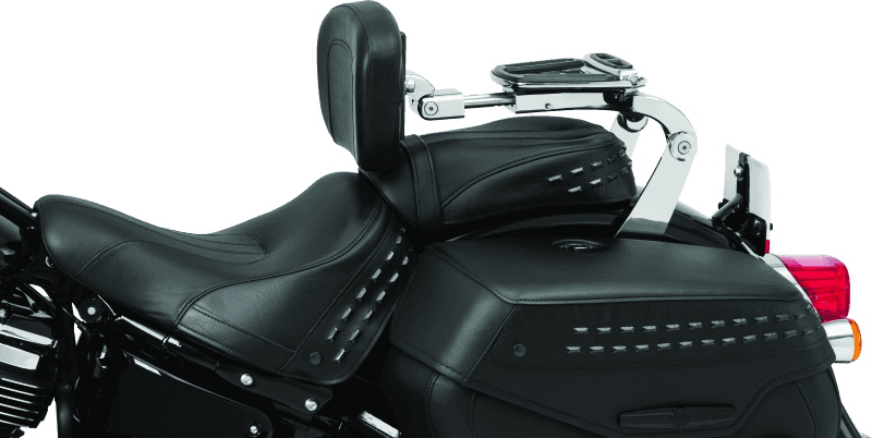 Kuryakyn — Kuryakyn Fixed Mounts Multi-Purpose Driver & Passenger Backrest 18-Up Softail Black - view 2