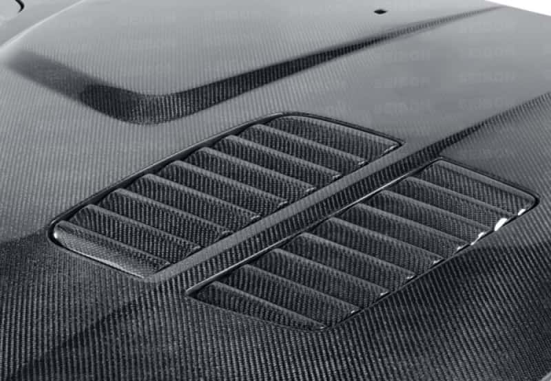 Seibon — Seibon 97-03 BMW 5 Series 4Dr (E39) GTR-Style Carbon Fiber Hood - view 3