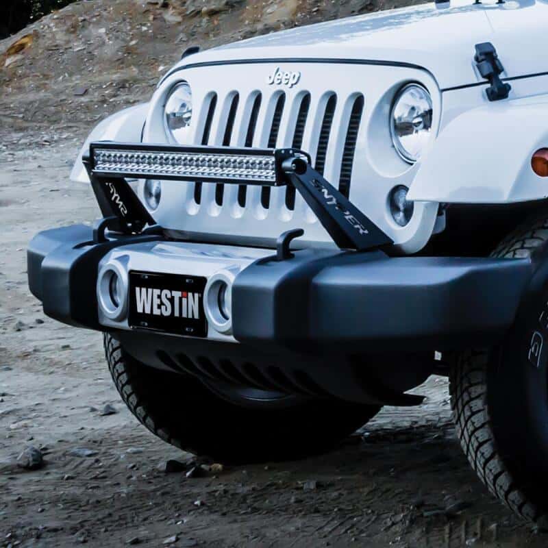 Westin — Westin/Snyper 07-17 Jeep Wrangler Snyper Bumper Mount 30in LED Bar - Textured Black
LED Light Bar Mount - view 3