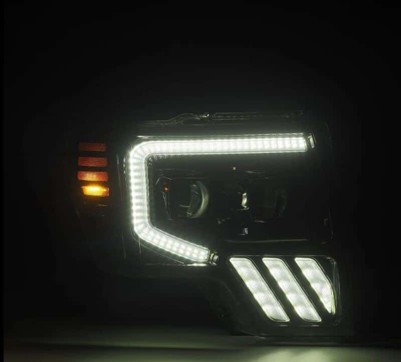 AlphaRex — AlphaRex 09-14 Ford F-150 PRO-Series Projector Headlights Black w/Activation Light Seq Signal SB DRL
Projector Headlights - view 3