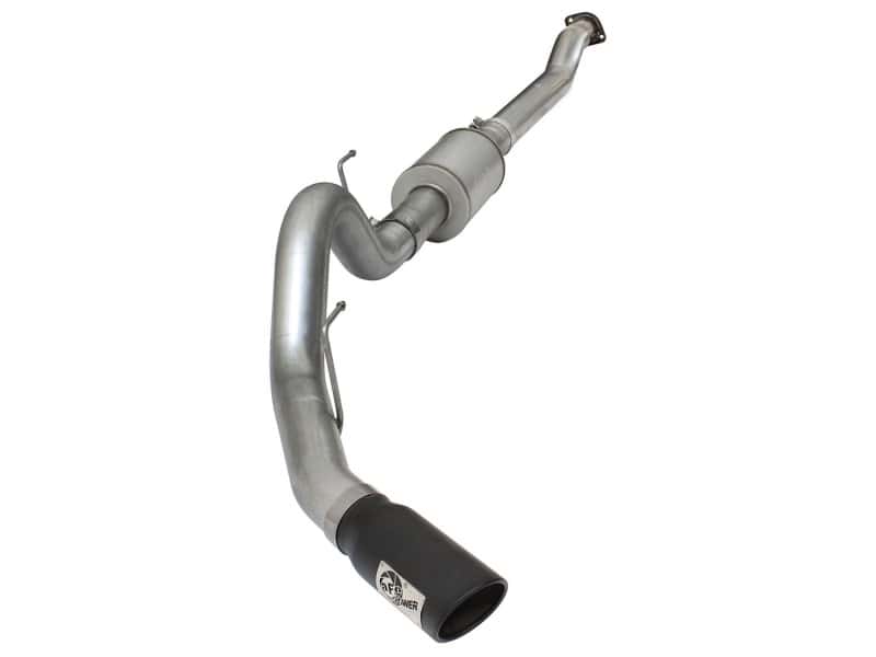 aFe — aFe Atlas Exhausts 4in Cat-Back Aluminized Steel Exhaust Sys 2015 Ford F-150 V6 3.5L (tt) Black Tip
Cat-Back Exhaust - view 1