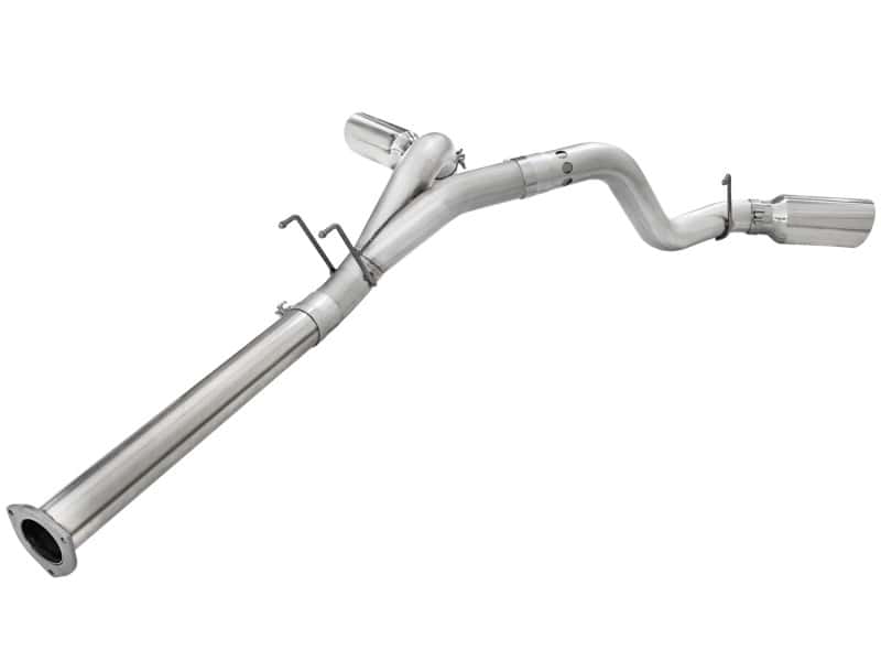 aFe — aFe Atlas Exhaust 4in DPF-Back Exhaust Aluminized Steel Polished Tip 11-14 ford Diesel Truck V8-6.7L
DPF-Back Exhaust - view 3