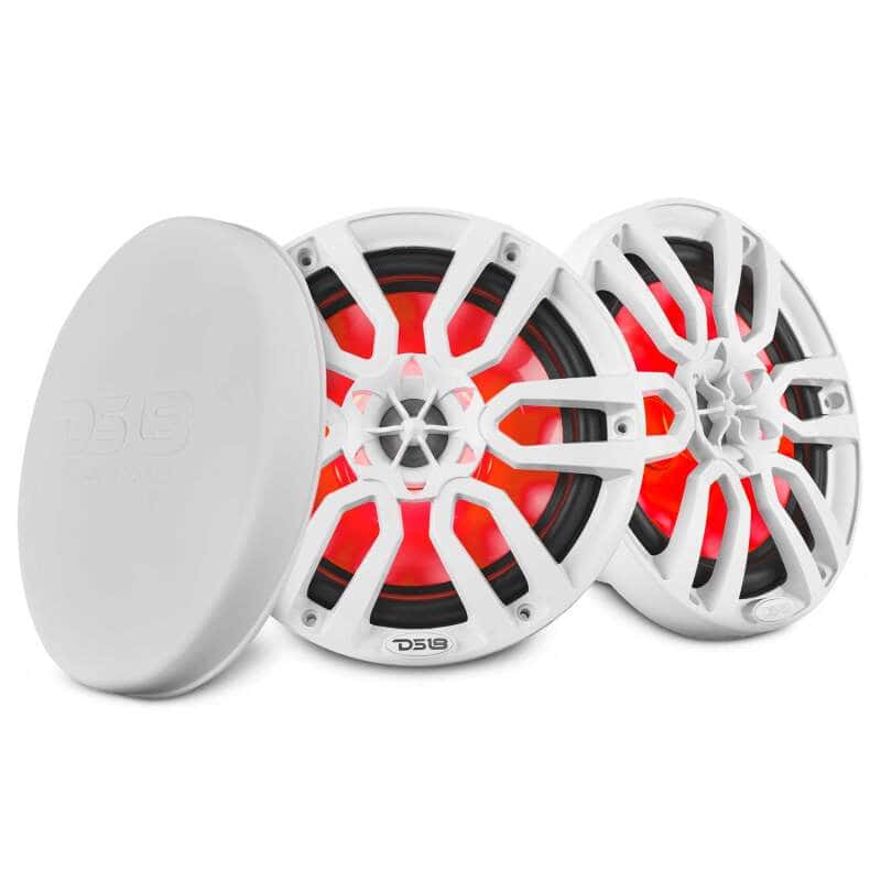 DS18 — DS18 NXL Series Coaxial Marine Speaker w/ RGB Lights 8in 2-Way 125 Watts RMS 4 ohm White - view 2