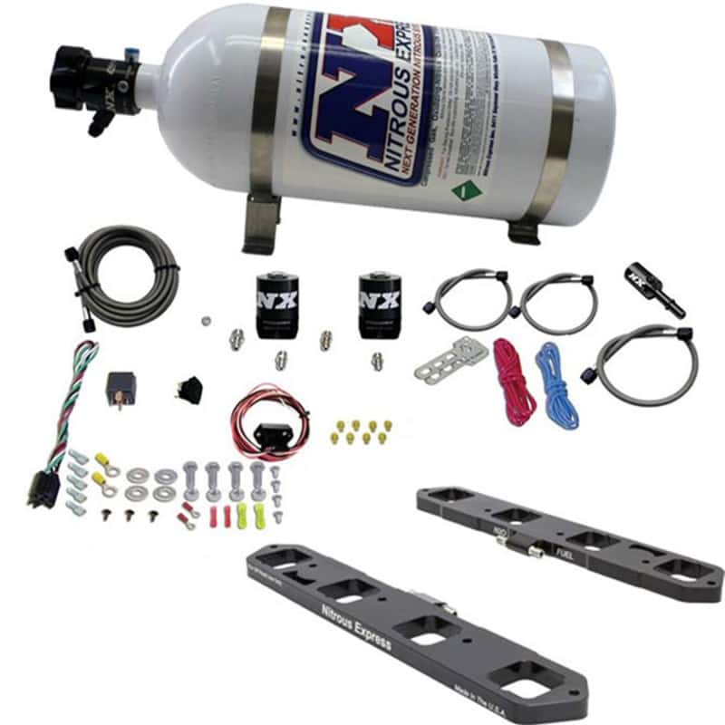 Nitrous Express — Nitrous Express Dodge/Ram 5.7L/6.1L/6.4L Hemi Direct Port Plate System w/10lb Bottle
Injection System Kit
N2OSys - view 1