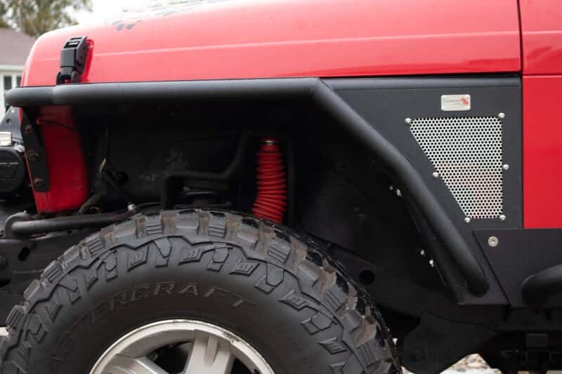 Fishbone Offroad — Fishbone Offroad 97-06 Jeep Wrangler Front Tube Fenders Paintable Mesh Upgrade - view 7
