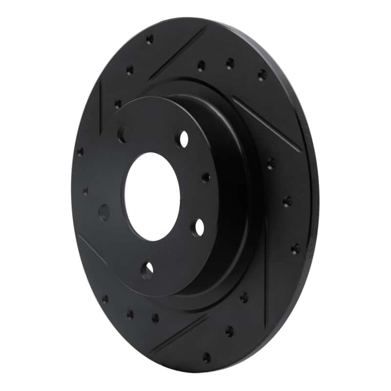 R1 Concepts — R1 14-21 Mazda 6 Rear Left Drilled & Slotted Black Brake Rotor
R1 Brake Rotor Drill - view 2