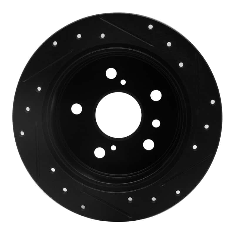 R1 Concepts — R1 92-03 Lexus ES300 Rear Left Drilled & Slotted Black Brake Rotor
R1 Brake Rotor Drill - view 5
