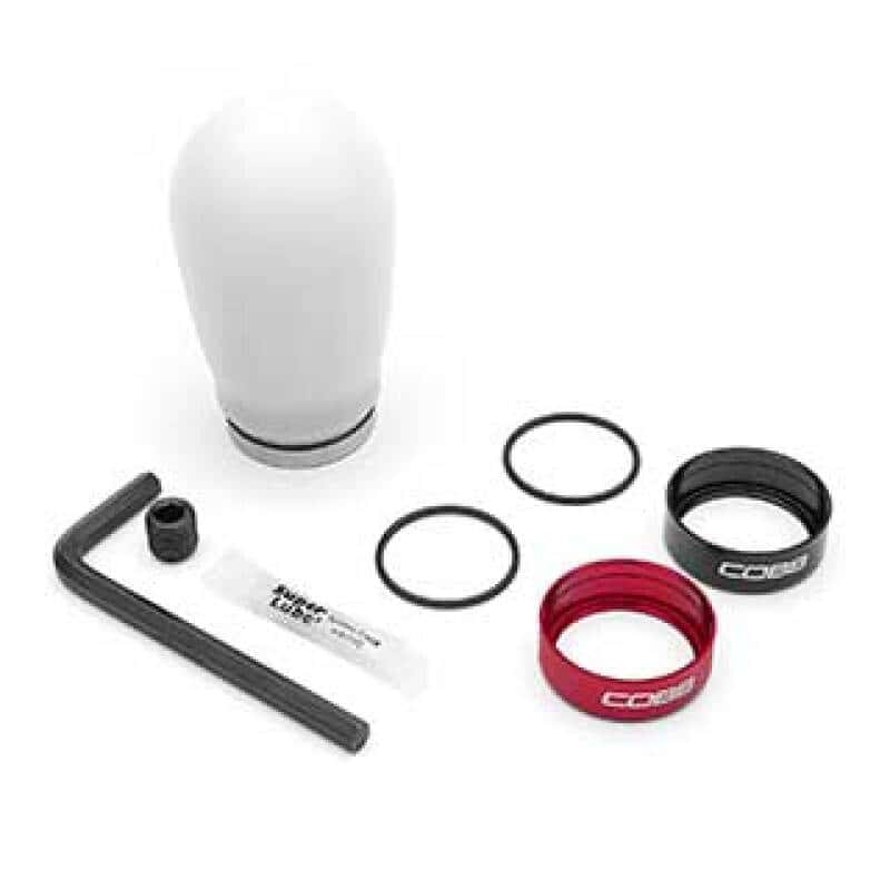 COBB — COBB 04-23 Volkswagen Golf GTI / 14-24 Volkswagen Golf R Tall Weighted Shift Knob - White - view 2