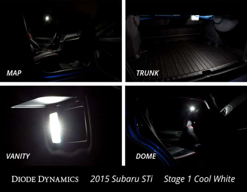 Diode Dynamics — Diode Dynamics 15-19 Subaru WRX Interior Light Kit Stage 2 - Red - view 4
