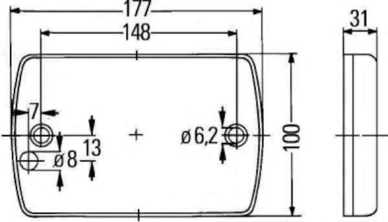 Hella — Hella Lamp Rdi Duraled Sae Md12/24 2Ba
Universal Lighting R - view 5