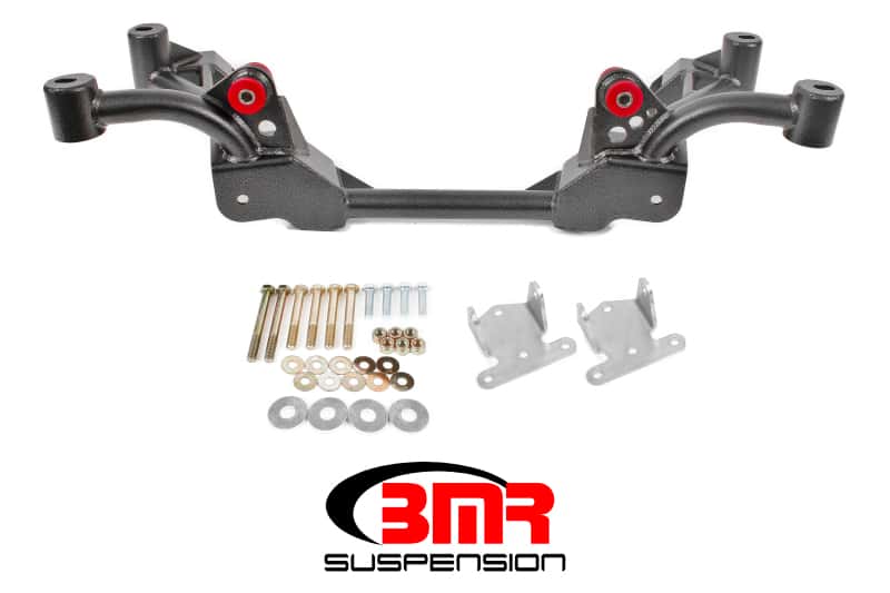 BMR Suspension — BMR 82-82 3rd Gen F-Body K-Member w/ SBC/BBC Motor Mounts and STD. Rack Mounts - Black Hammertone
K-member - view 1