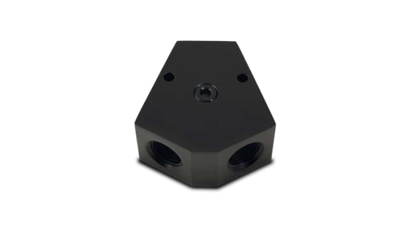 Vibrant — Vibrant Billet Aluminum Y-Block Fitting with 1/8in NPT Port - 1/2in NPT x 1/2in NPT x 1/2in NPT
Multi-PurposeFitting
1/2"NPTx1/2"AlYBlock
1/2"NPT-1/2"Y-Block - view 3