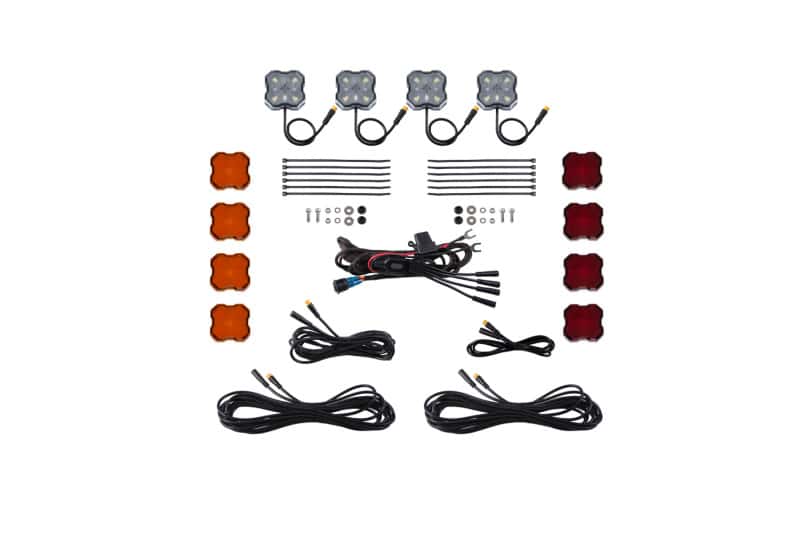 Diode Dynamics — Diode Dynamics Single-Color Rock Light Installer Kit (4-pack) - view 1