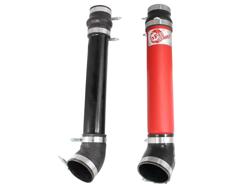 aFe — aFe Bladerunner Intercooler Tube Cold Side 3.5in 94-02 Dodge Trucks 5.9L - Red
Cold Charge Pipe - view 5