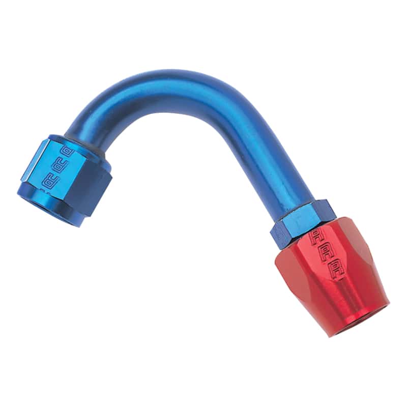 Russell — Russell Performance -12 AN Red/Blue 120 Degree Full Flow Hose End (1-1/2in Centerline Radius)
Hose Fitting - view 2