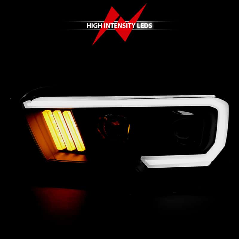 ANZO — ANZO 2016-2017 Toyota Tacoma Projector Headlights w/ Plank Style Design Black/Amber w/ DRL
Projector Headlights
Head Light Set - view 15