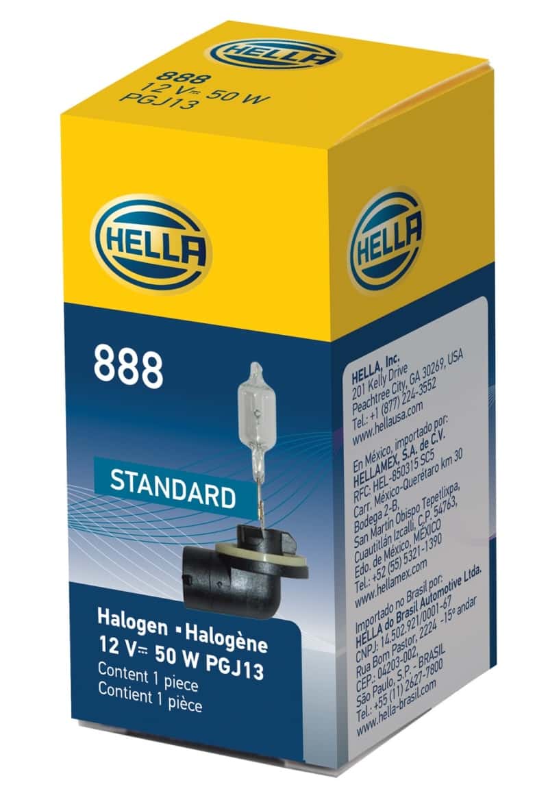 Hella — Hella Bulb 888 12V 50W PGJ13 T3.25
888 Halogen Bulb - view 7