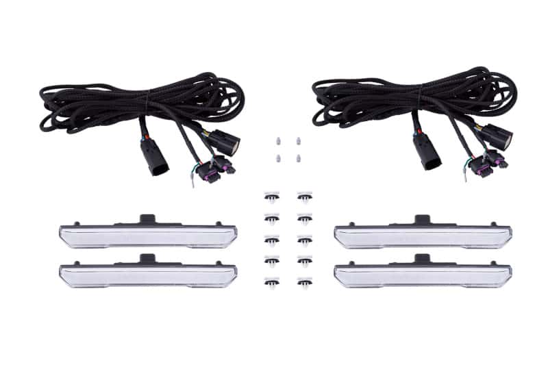 Diode Dynamics — Diode Dynamics 20-21 Sierra 2500/3500 HD LED Sequential Sidemarkers Clear Set - view 1