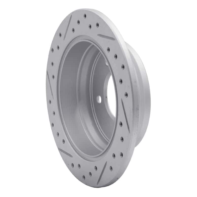 R1 Concepts — R1 09-16 Hyundai Elantra Rear Right Drilled & Slotted Geo-Carbon Rotor - view 4