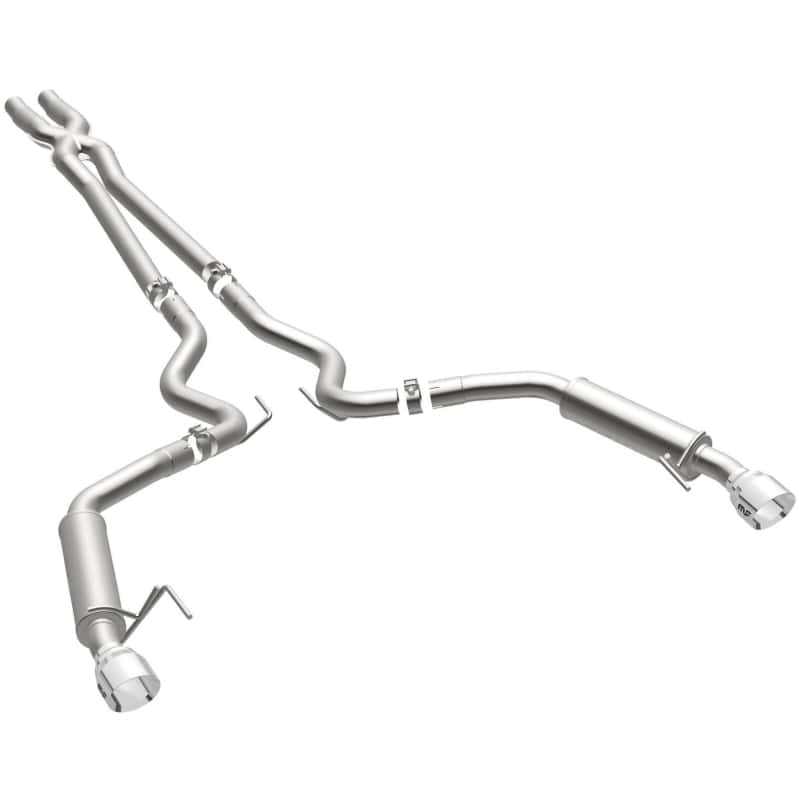 Magnaflow — MagnaFlow Cat Back, SS, 2.5in, Competition, Dual Split Polished 4.5in Tips 2015 Ford Mustang V6 3.7L
Cat-Back - view 27