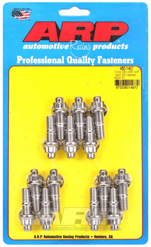 ARP — ARP Olds 350-455 3/8in 12pt SS Header Bolt Kit - view 1